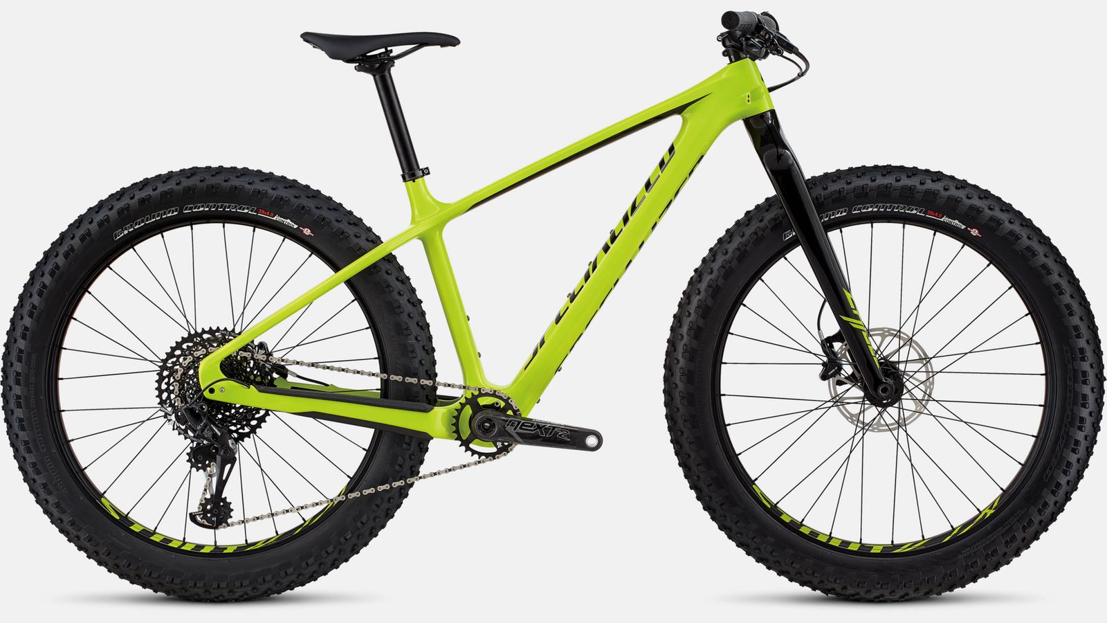 Paint for 2018 Specialized Fatboy Comp Carbon - Gloss Hyper Green