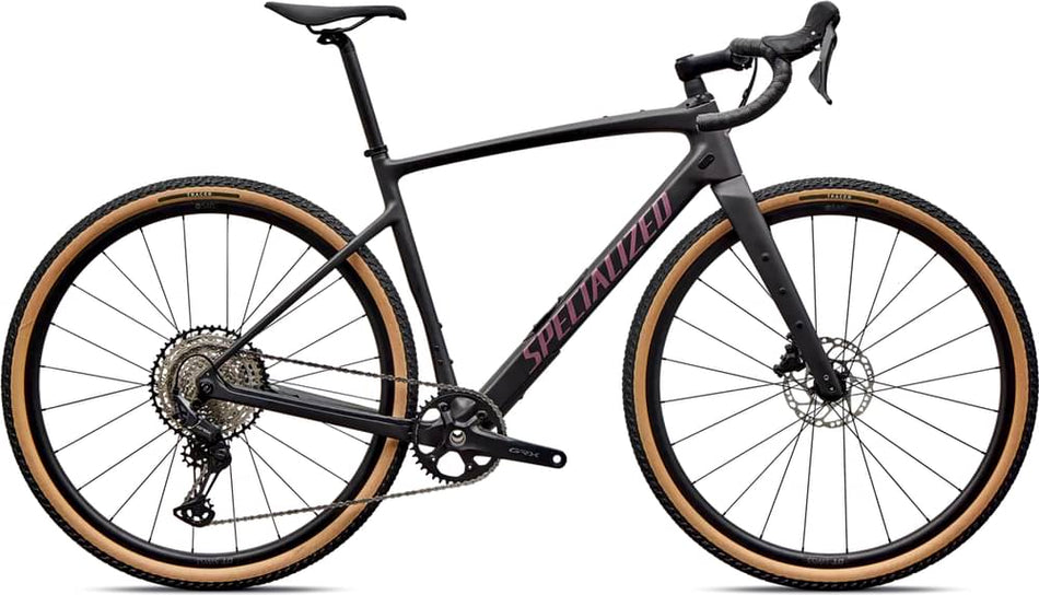 Paint for 2026 Specialized Diverge 4 Sport Carbon Shimano GRX 600 - Gloss Metallic Obsidian