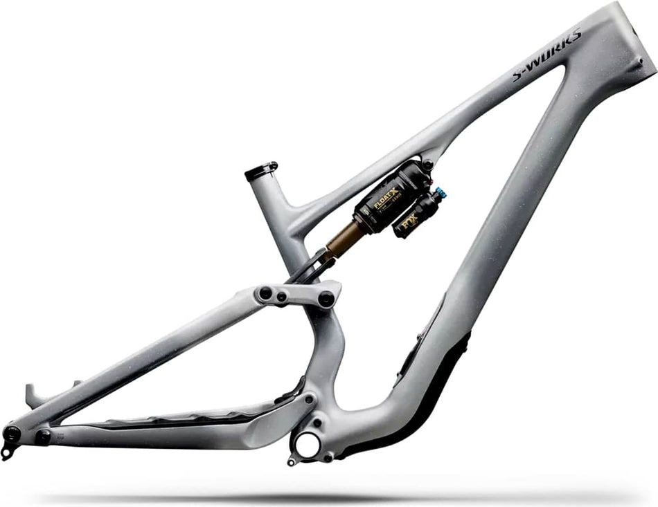 Paint for 2026 Specialized S-Works Stumpjumper 15 EVO Frameset FOX FLOAT X GENIE Factory - Satin Shadow Silver