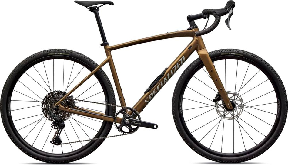 Paint for 2026 Specialized Diverge 4 Sport Alloy Shimano CUES - Satin Burnt Gold Metallic