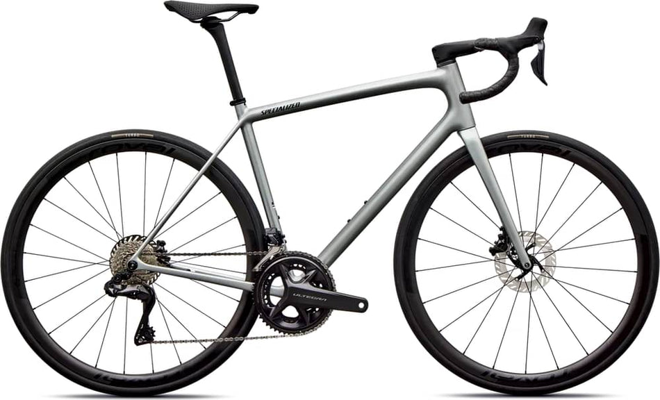 Paint for 2026 Specialized Aethos 2 Pro Shimano Ultegra Di2 - Gloss Shadow Silver