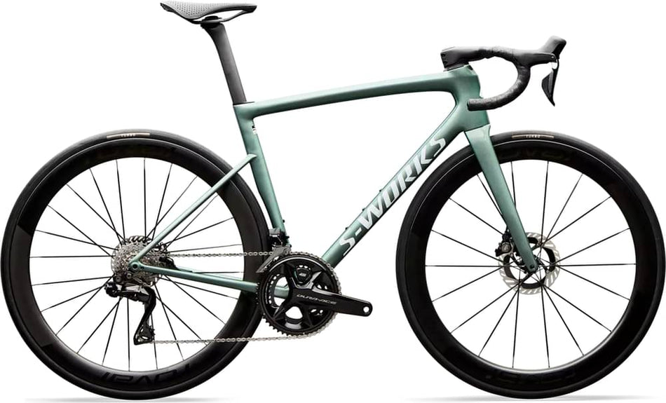 Paint for 2026 Specialized S-Works Tarmac SL8 Shimano Dura-Ace Di2 - Gloss Fjord Metallic