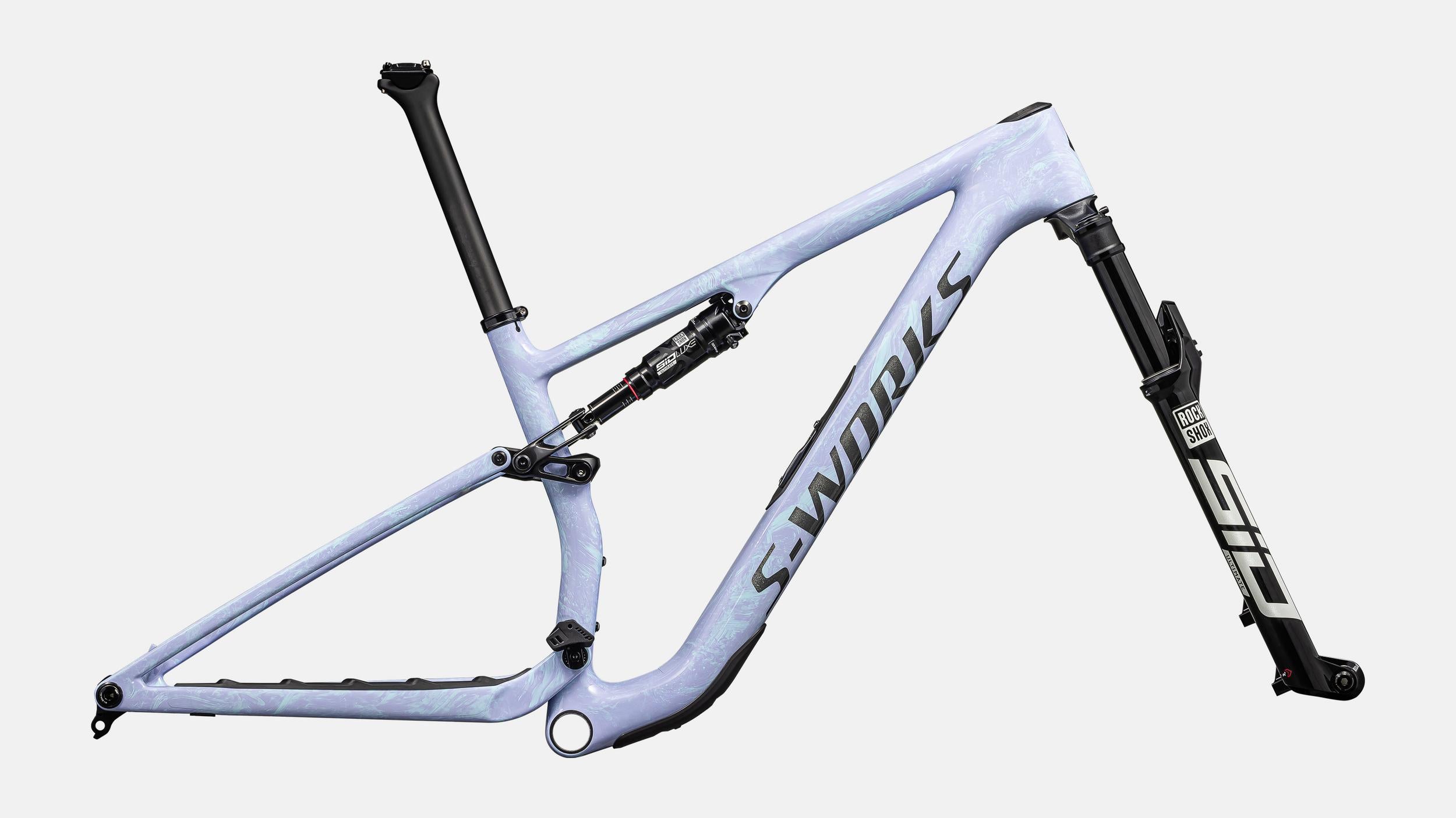 Paint for 2024 Specialized S-Works Epic 8 Frameset - Gloss Astral Blue