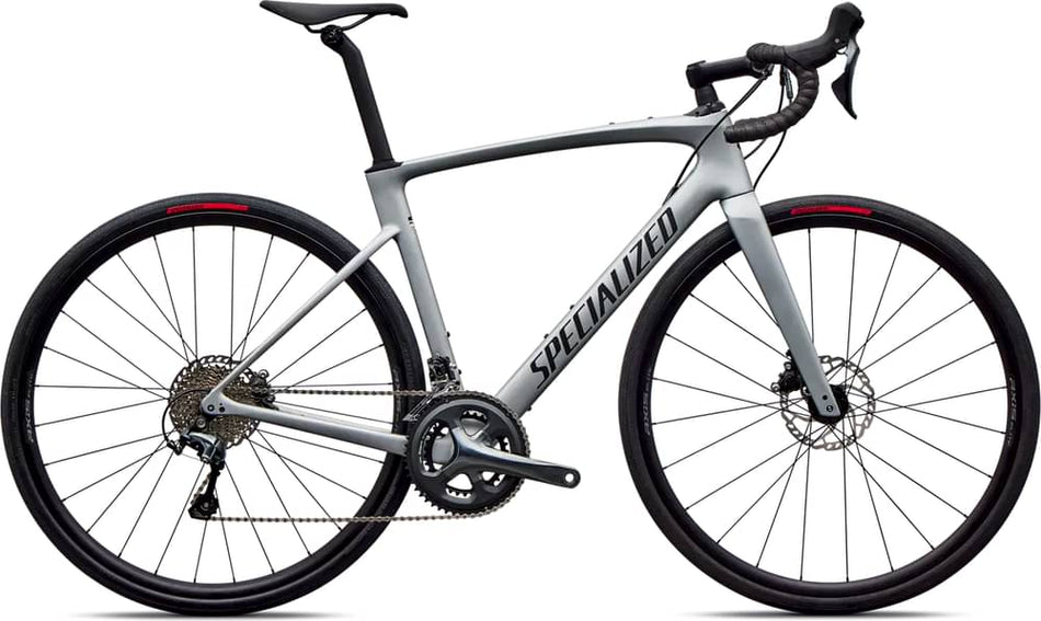 Paint for 2026 Specialized Roubaix SL8 Shimano Tiagra - Satin Shadow Silver