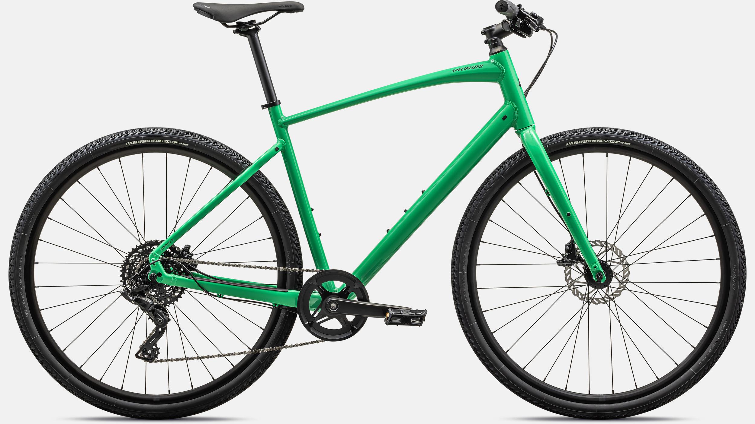 Paint for 2024 Specialized Sirrus X 2.0 - Gloss Electric Green