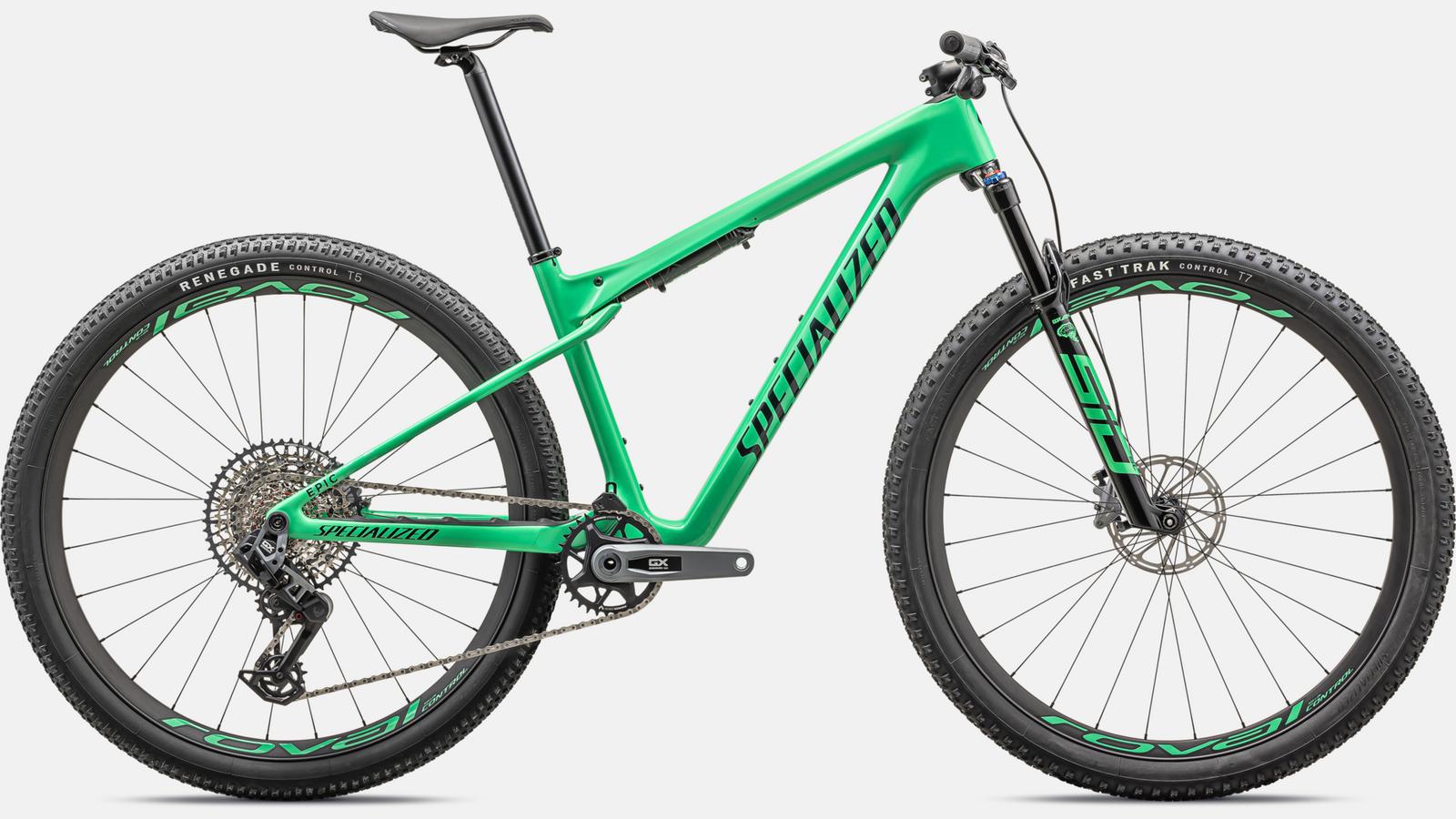 Paint for 2024 Specialized Epic World Cup Expert - Gloss Electric Green