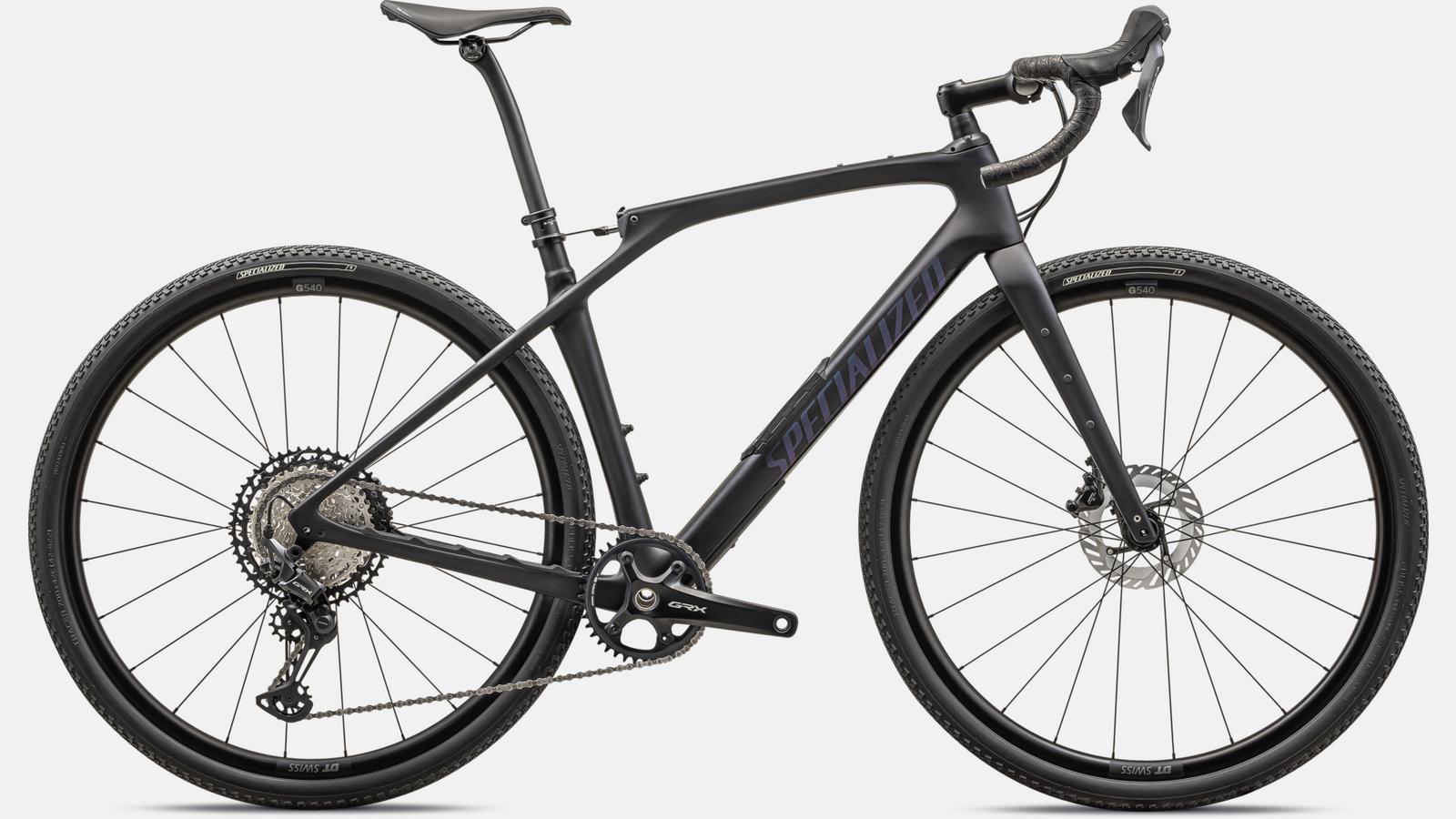 Paint for 2024 Specialized Diverge STR Comp - Satin Metallic Midnight Shadow