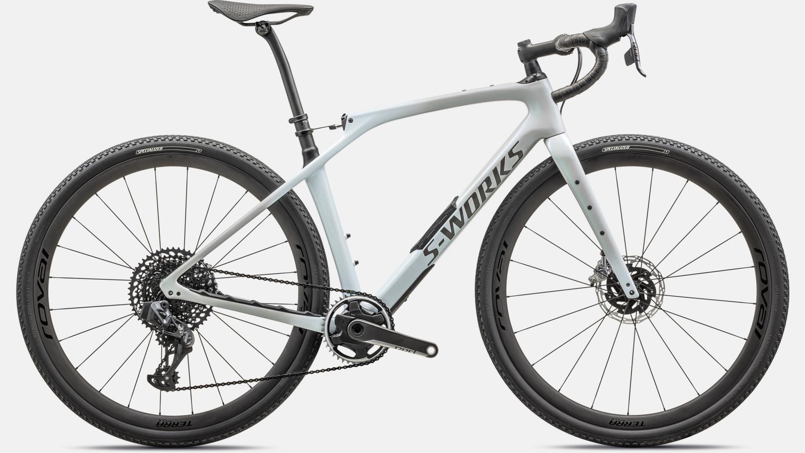 Paint for 2024 Specialized S-Works Diverge STR - Gloss Dove Grey