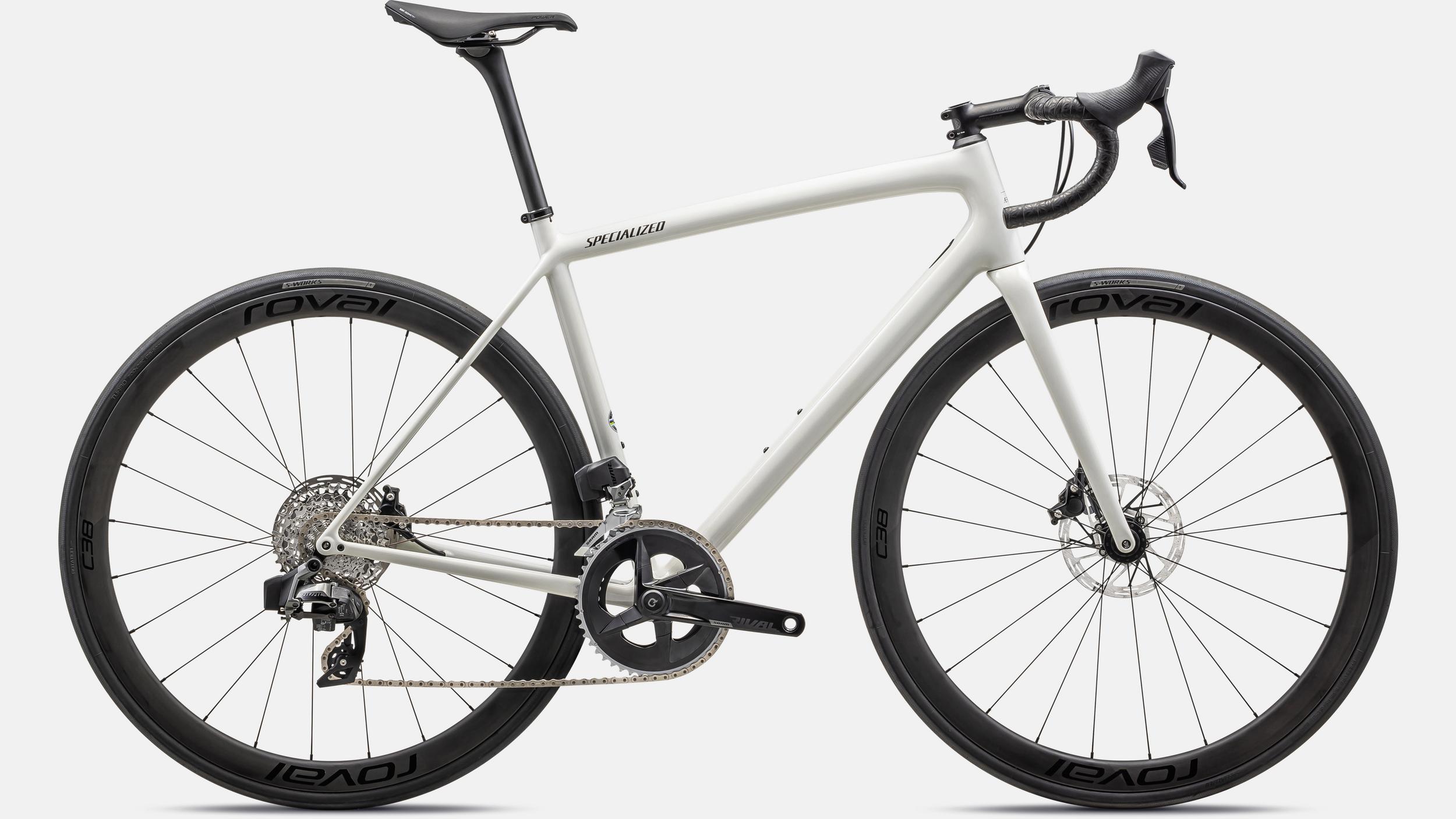 Paint for 2023 Specialized Aethos Expert - Gloss Dune White