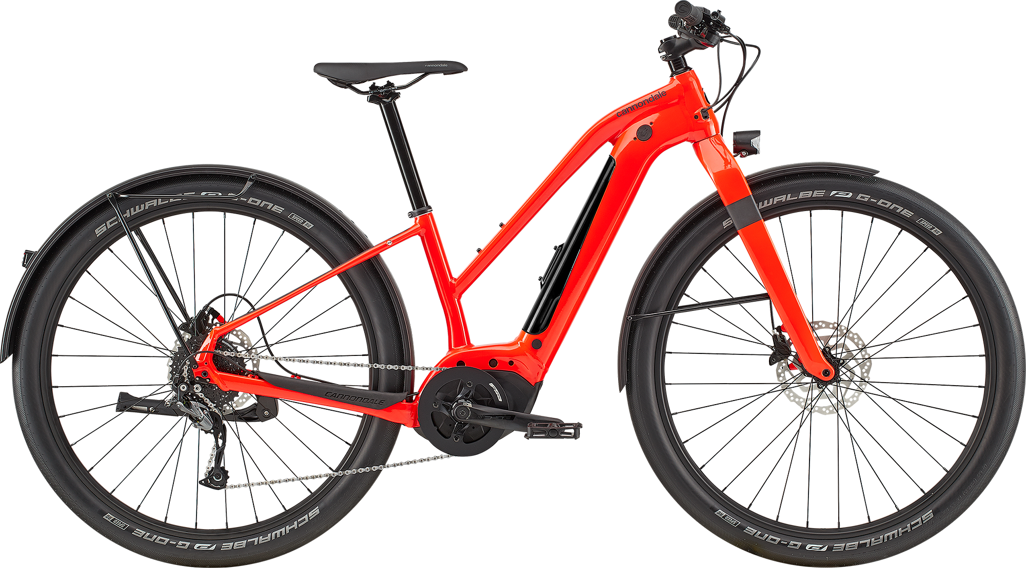 Paint for 2020 Cannondale Canvas Neo 2 Remixte (C64200F) - Gloss Acid Red