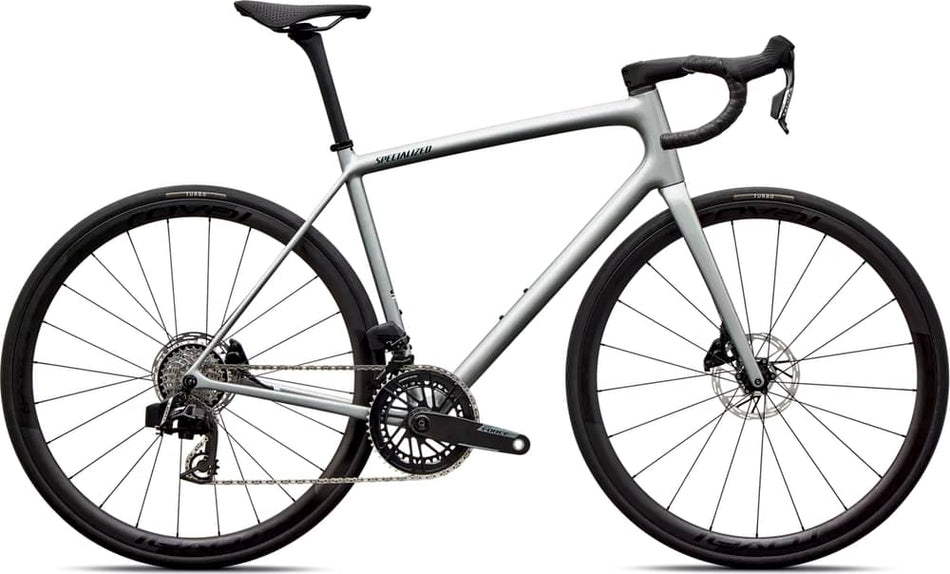 Paint for 2026 Specialized Aethos 2 Pro SRAM Force AXS - Gloss Shadow Silver
