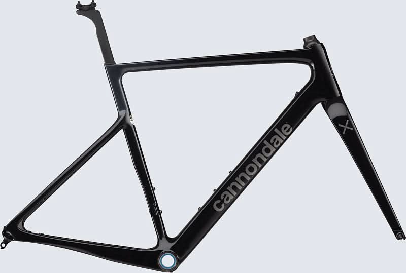 Paint for 2021 Cannondale SuperSix EVO CX/SE Frameset - Gloss Black Magic - Rotaris B.V.