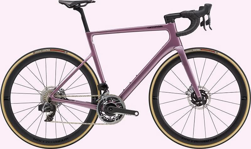 Paint for 2021 Cannondale SuperSix EVO Hi - MOD Disc Red eTap AXS - Gloss Lavender - Rotaris B.V.