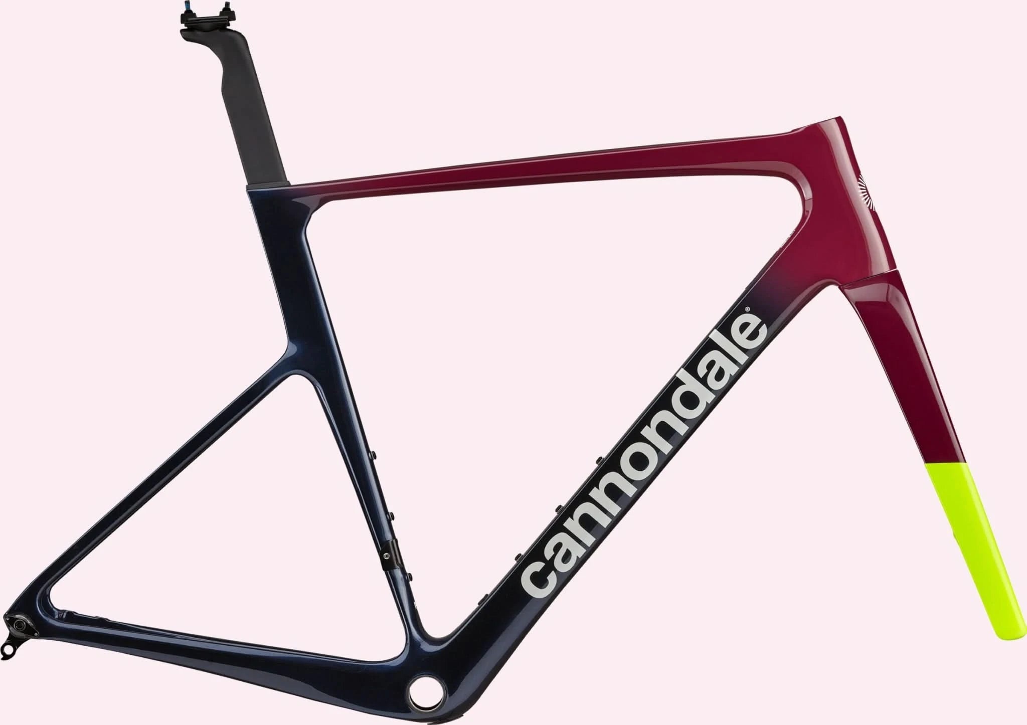 Paint for 2023 Cannondale SuperSix EVO Hi - MOD Frameset - Gloss Black Cherry - Rotaris B.V.