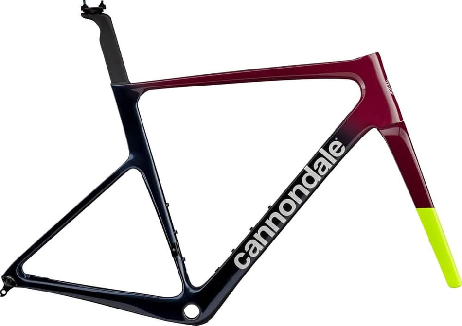 Paint for 2024 Cannondale SuperSix EVO Hi - MOD Frameset - Gloss Black Cherry - Rotaris B.V.