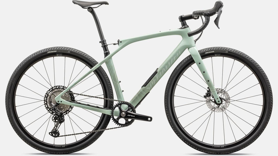 Paint for 2024 Specialized Diverge STR Comp - Gloss White Sage - Rotaris B.V.