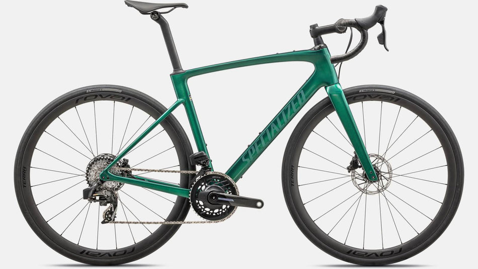 Paint for 2024 Specialized Roubaix SL8 Pro - Gloss Metallic Pine - Rotaris B.V.