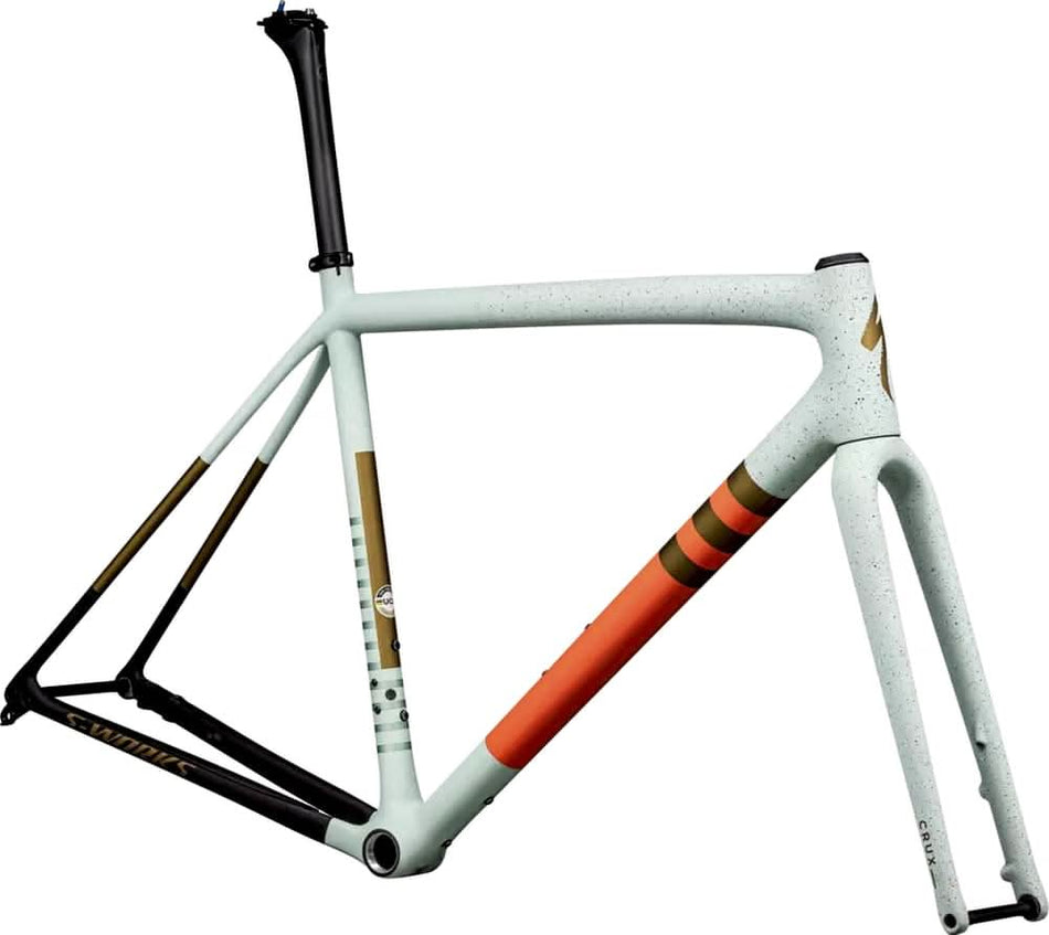 Paint for 2024 Specialized S - Works Crux Frameset - Gloss White Sage - Rotaris B.V.