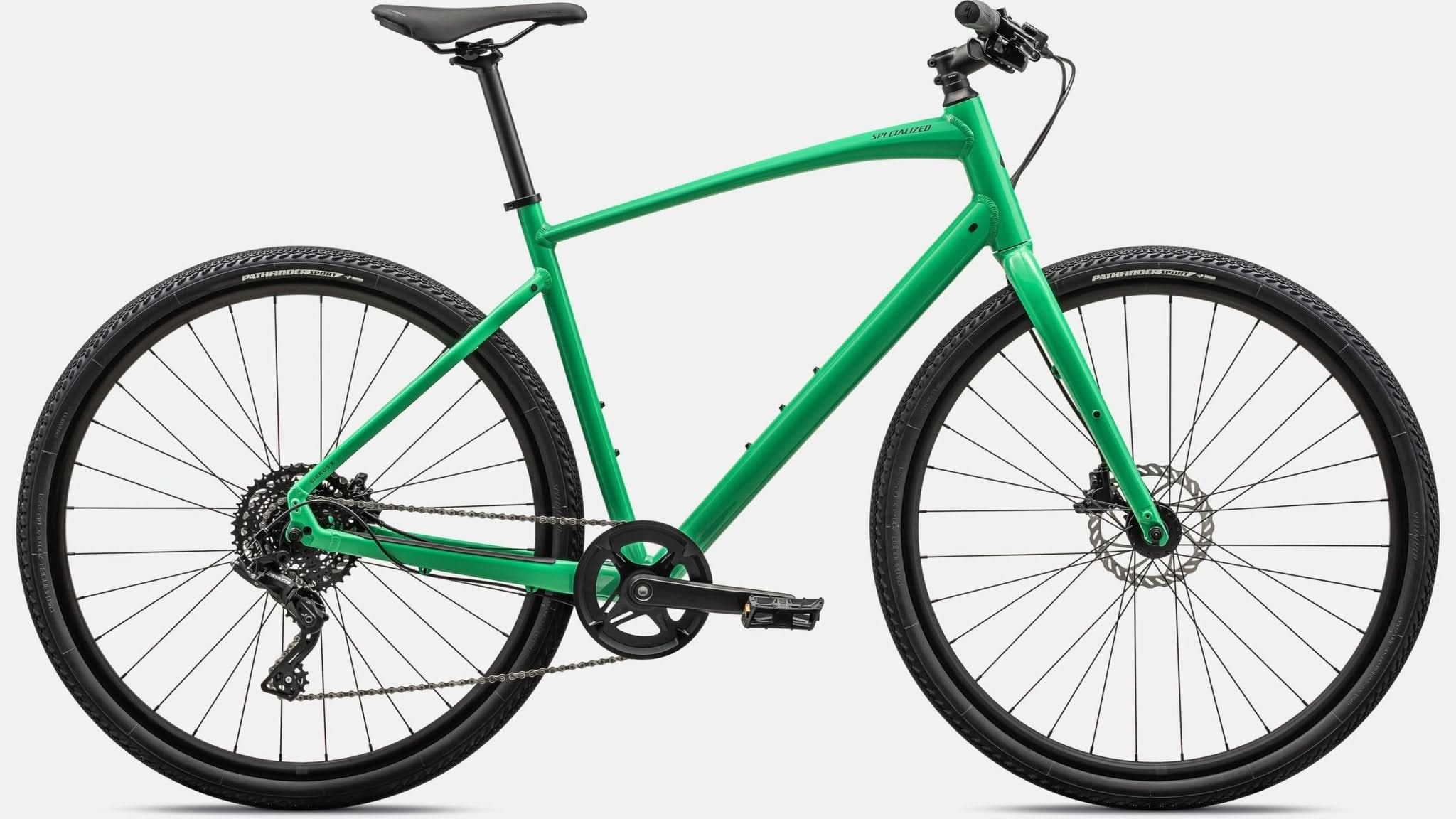 Paint for 2024 Specialized Sirrus X 2.0 - Gloss Electric Green - Rotaris B.V.