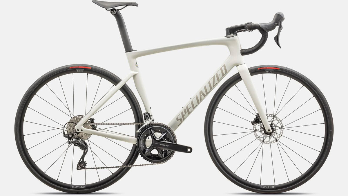 Paint for 2024 Specialized Tarmac SL7 Sport Shimano 105 - Gloss Dune White - Rotaris B.V.