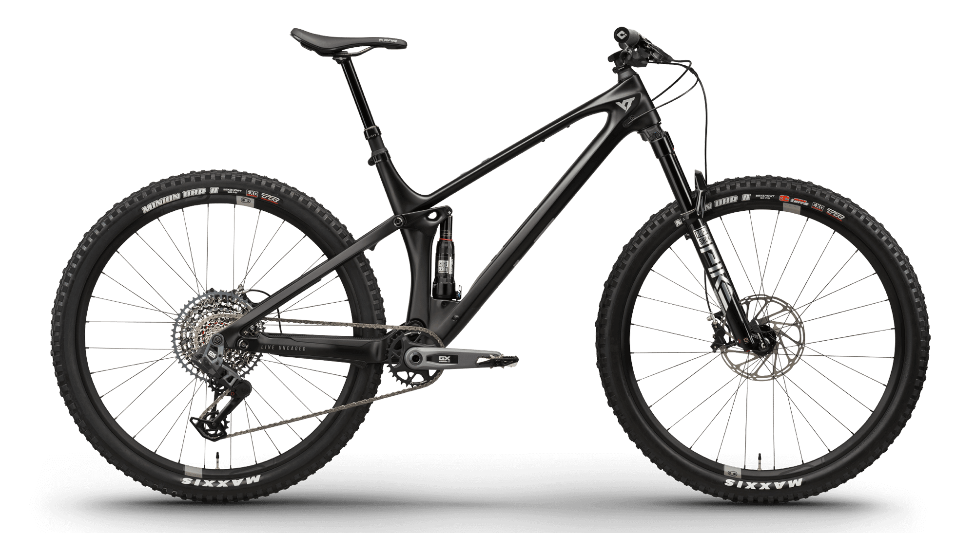 Paint for 2024 YT Izzo Core 3 - Matte Black Magic Bolt - Rotaris B.V.