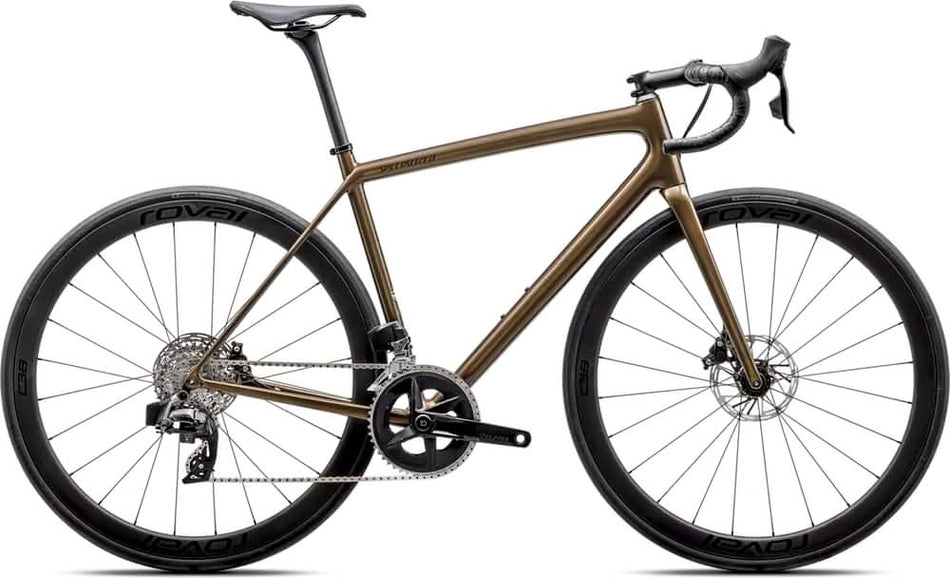 Paint for 2025 Specialized Aethos Expert - Rival Etap AXS - Gloss Burnt Gold Metallic - Rotaris B.V.