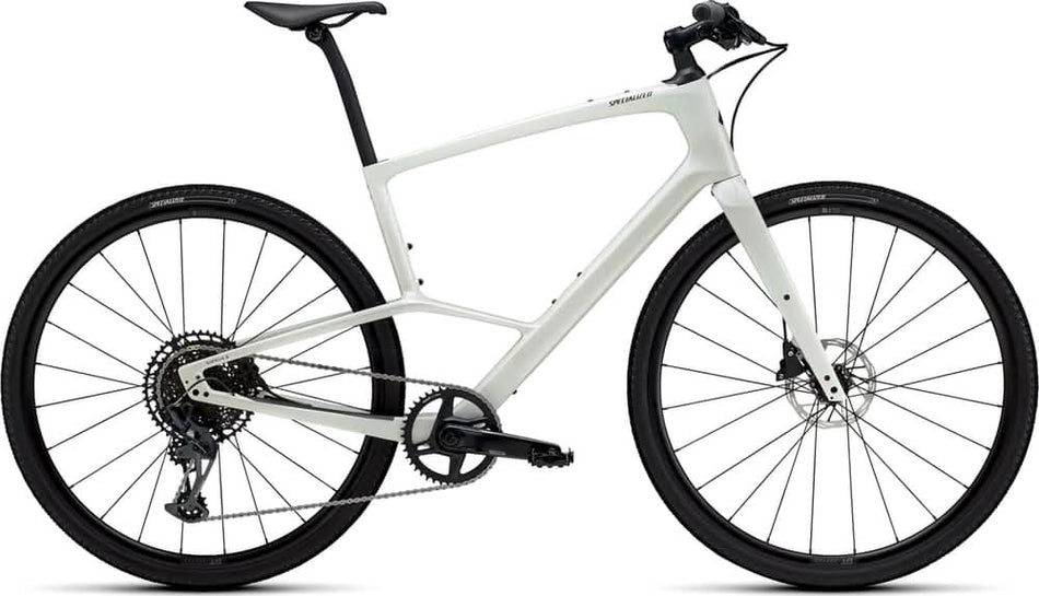 Paint for 2025 Specialized Sirrus X 6.0 - Gloss Dune White - Rotaris B.V.