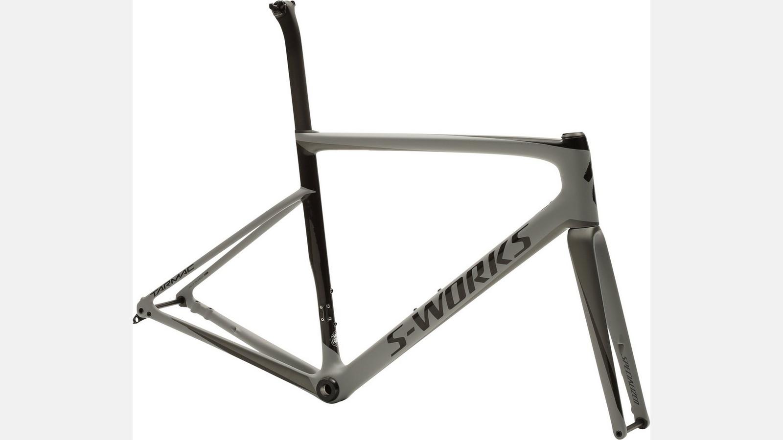 Paint for 2018 Specialized S-Works Tarmac Disc Frameset - Satin Cool Grey