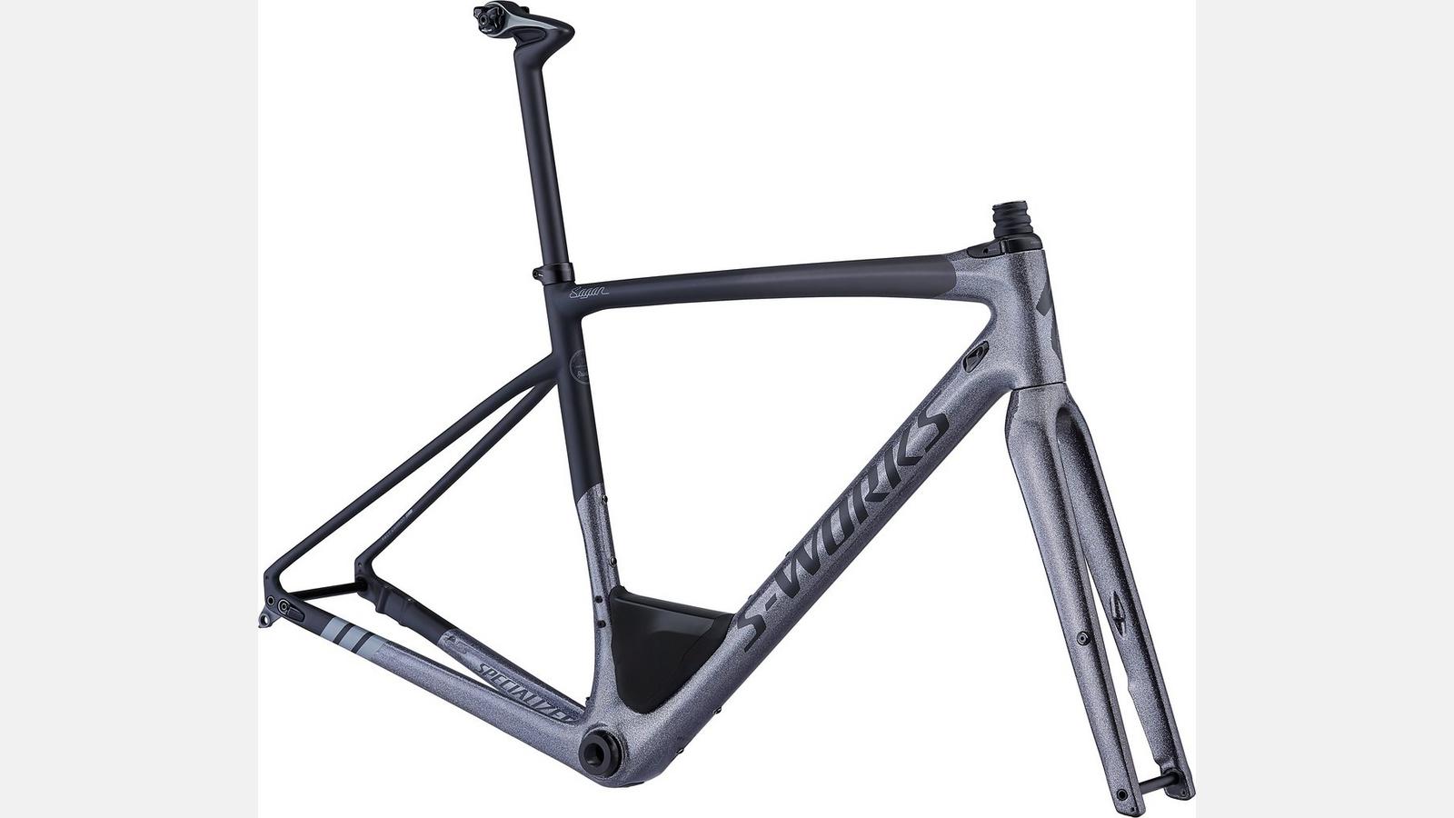 Paint for 2018 Specialized Men's S-Works Diverge Frameset – Sagan Collection - Satin Charcoal