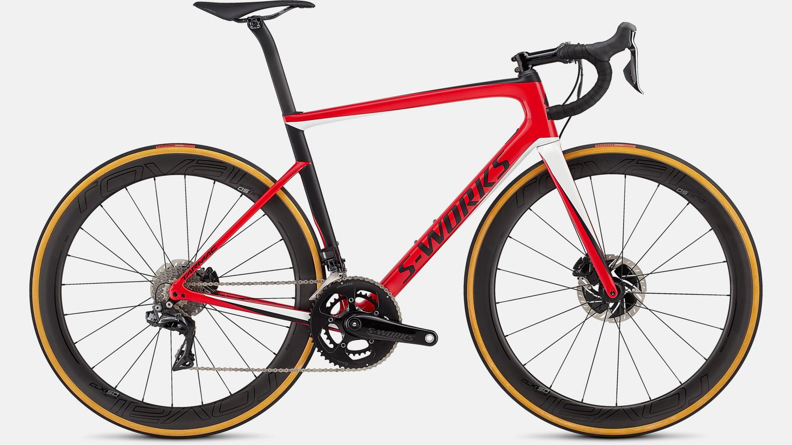 Paint for 2019 Specialized Men's S-Works Tarmac Disc - Gloss Flo Red