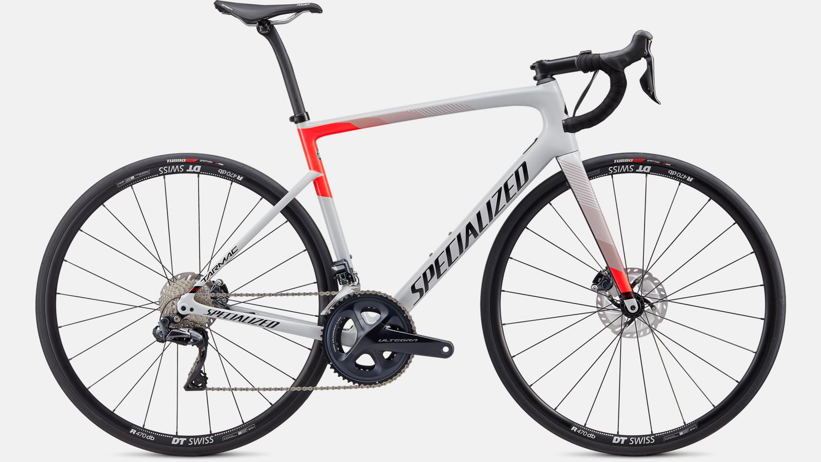 Paint for 2020 Specialized Tarmac SL6 Disc Comp - Ultegra Di2 - Gloss Dove Grey