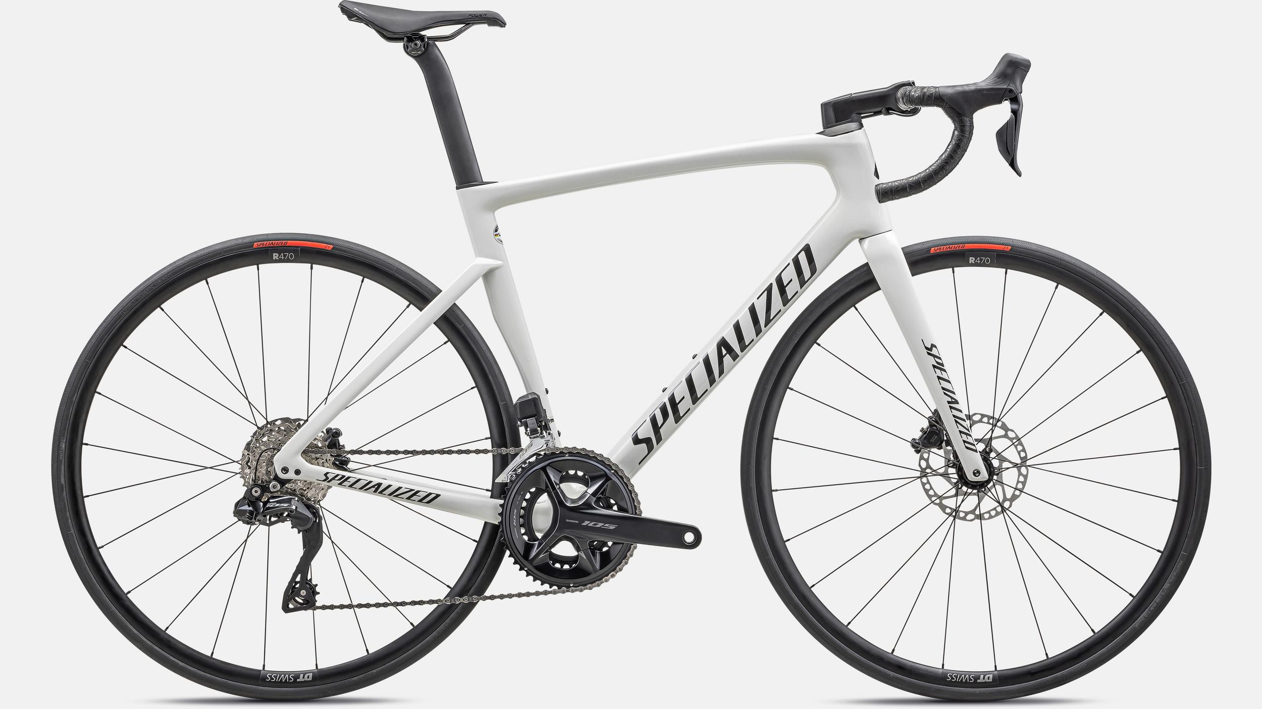 Paint for 2023 Specialized Tarmac SL7 Comp Shimano 105 Di2 - Gloss Dune White