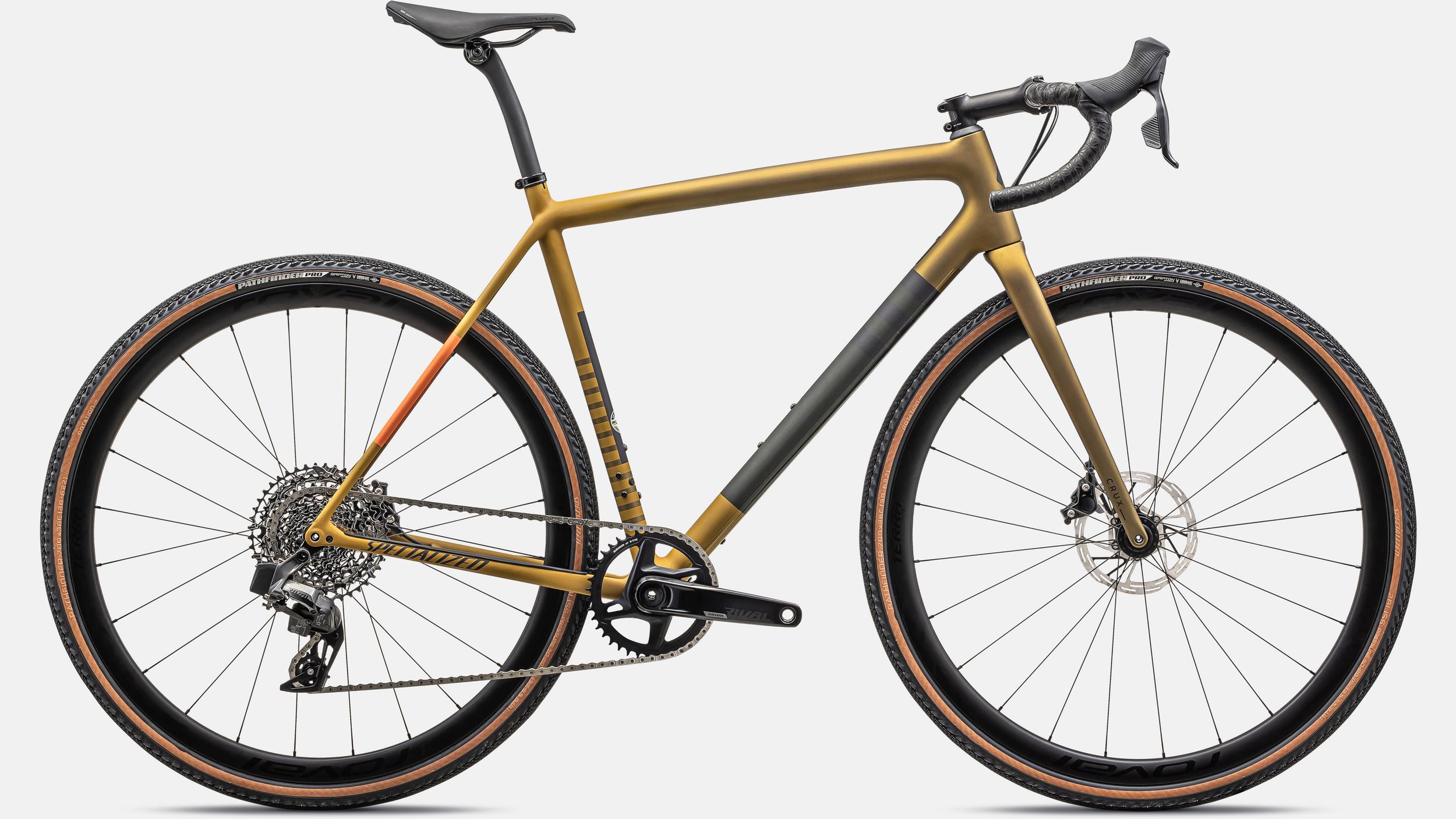 Paint for 2023 Specialized Crux Expert - Satin Harvest Gold Metallic