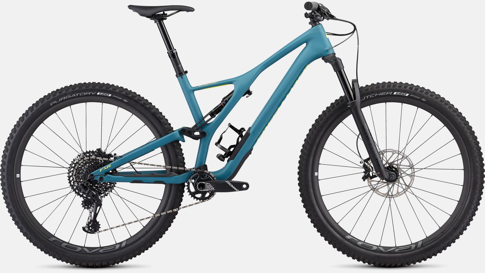 Paint for 2019 Specialized Men's Stumpjumper ST Expert 29 - Satin Dusty Turquoise