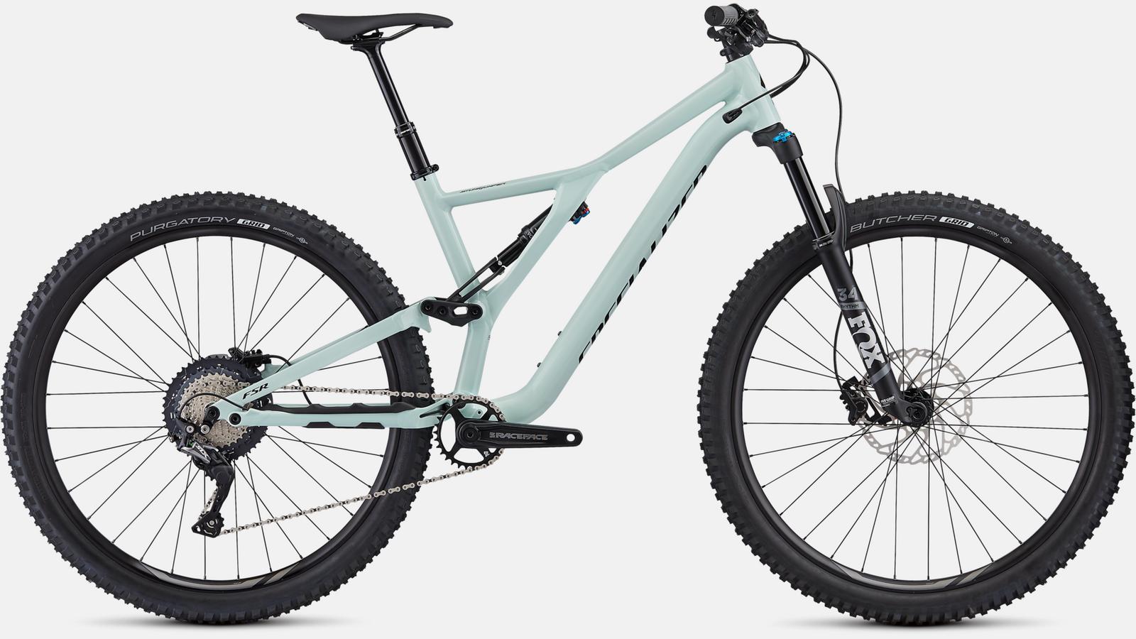 Paint for 2019 Specialized Men's Stumpjumper ST Comp Alloy 29 - Gloss White Sage