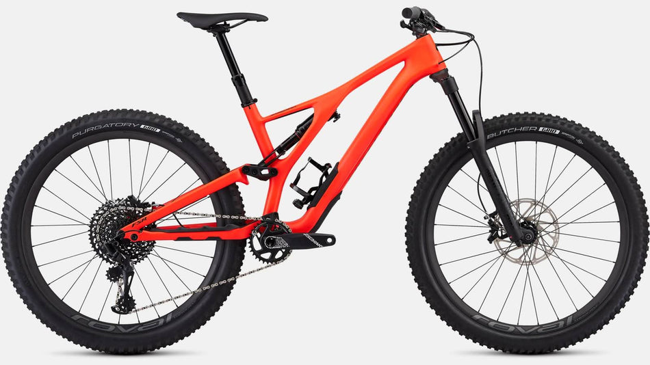 Paint for 2019 Specialized Men's Stumpjumper Expert 27.5 - Satin Rocket Red