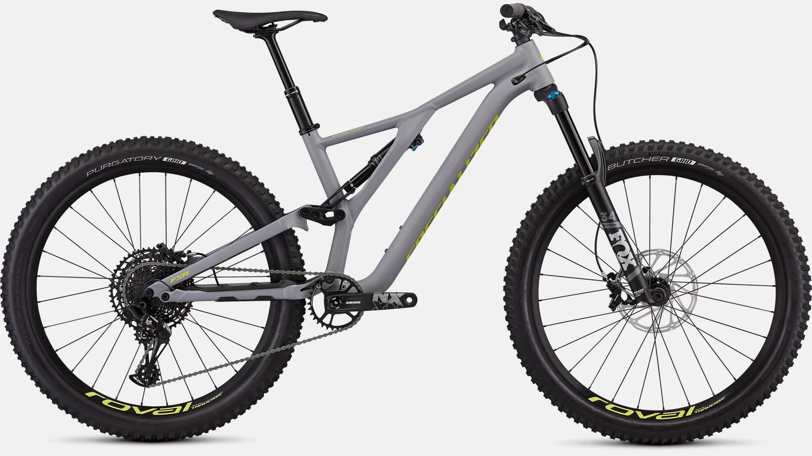 Paint for 2019 Specialized Men's Stumpjumper Comp Alloy 27.5 - 12-speed - Satin Cool Grey