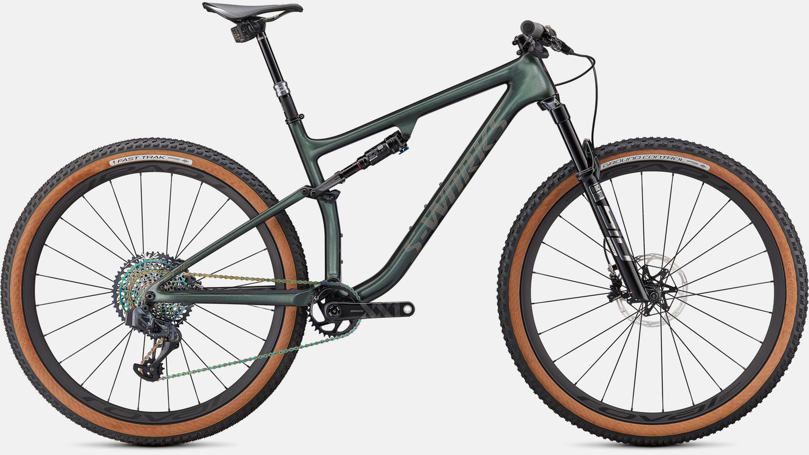 Paint for 2021 Specialized S-Works Epic EVO - Gloss Oak Green Metallic