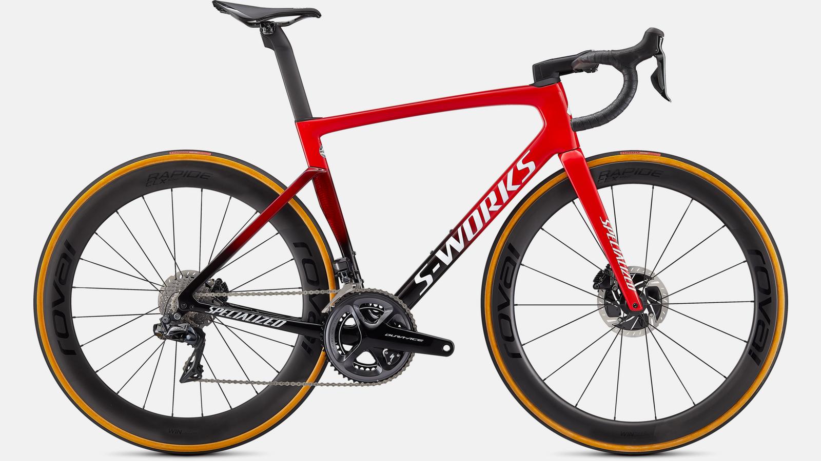 Paint for 2021 Specialized S-Works Tarmac SL7 - Gloss Dura Ace Di2 - Gloss Flo Red