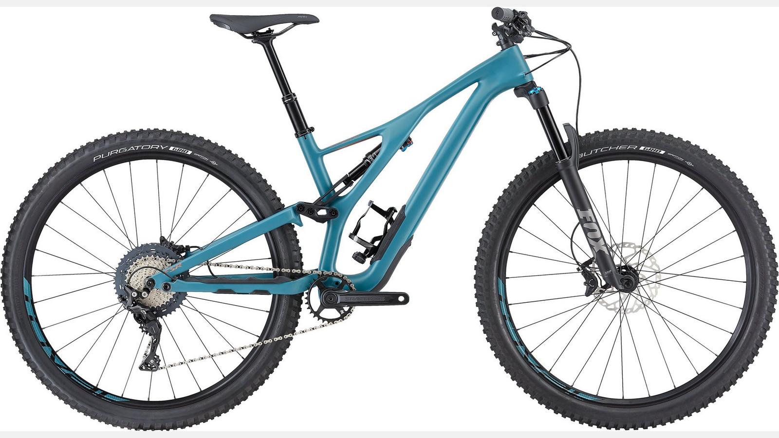 Paint for 2019 Specialized Women's Stumpjumper ST Comp Carbon 29 - Satin Dusty Turquoise