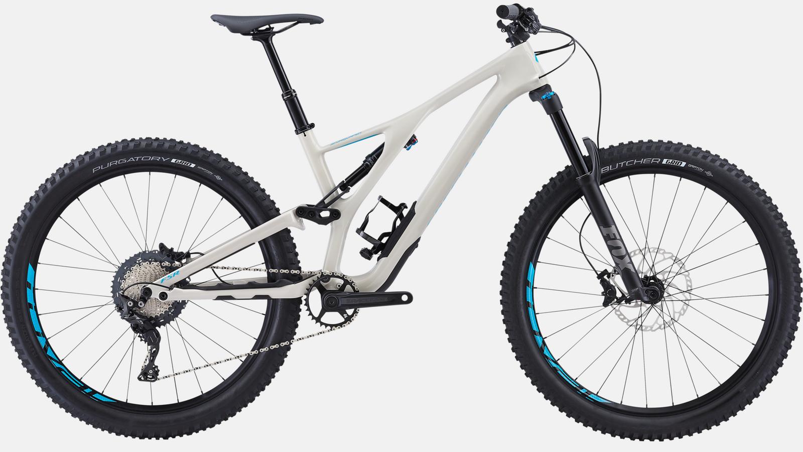Paint for 2019 Specialized Men's Stumpjumper Comp Carbon 27.5 - Gloss White Mountains