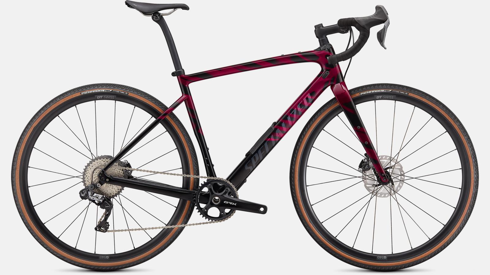 Paint for 2021 Specialized Diverge Expert Carbon - Gloss Raspberry