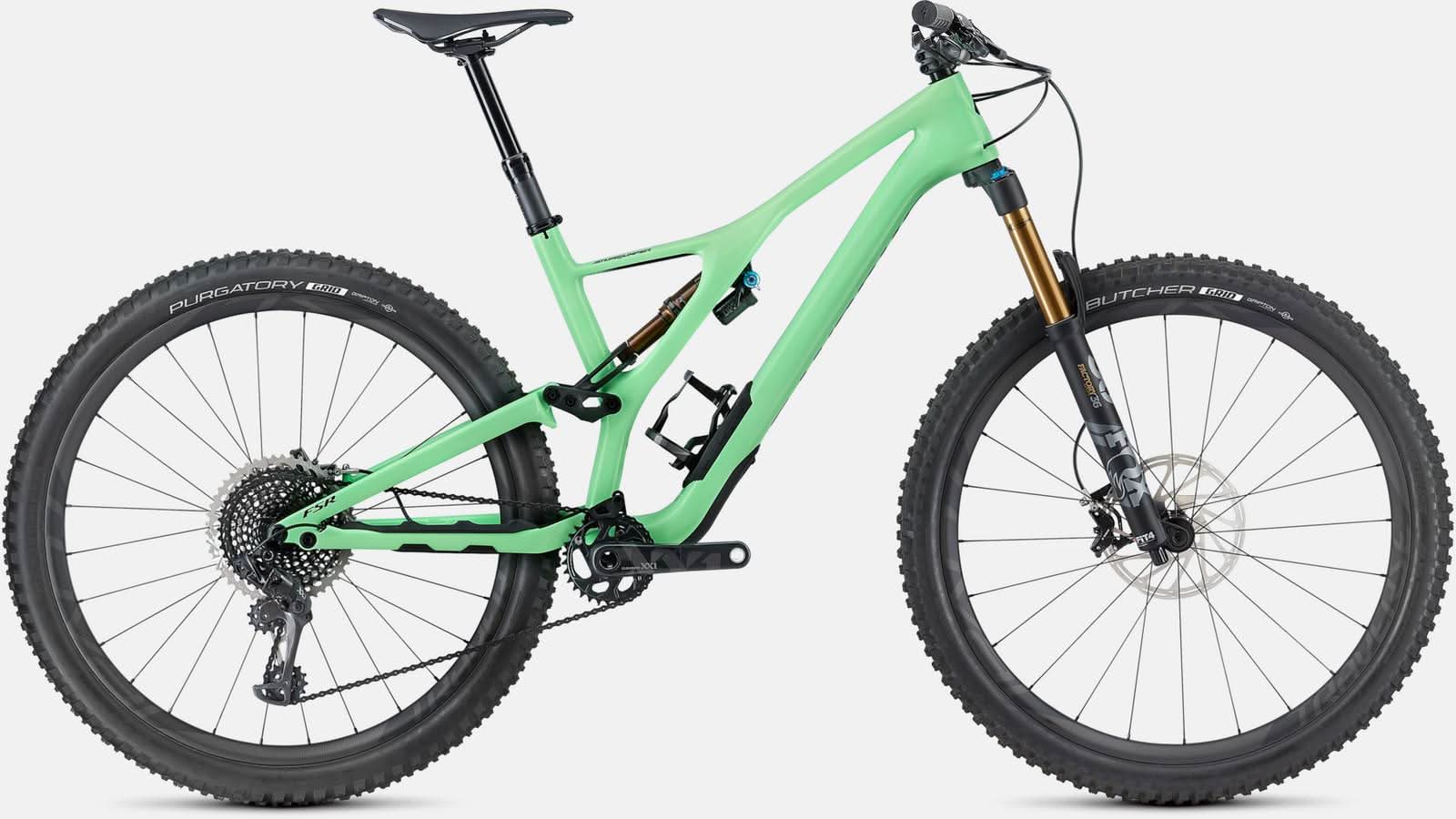 Paint for 2018 Specialized Men's S - Works Stumpjumper 29 - Gloss Acid Kiwi - Rotaris B.V.