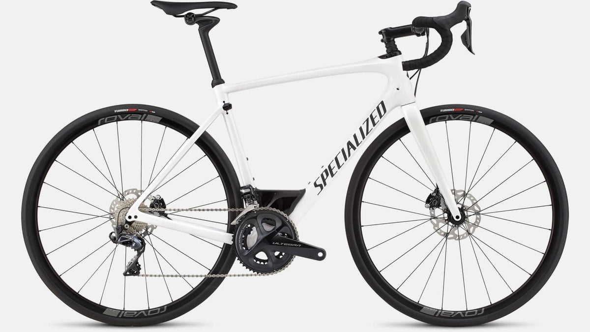 Paint for 2018 Specialized Roubaix Expert Ultegra Di2 - Gloss Metallic White Silver - Rotaris B.V.