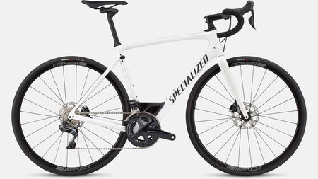 Paint for 2018 Specialized Roubaix Expert Ultegra Di2 - Gloss Metallic White Silver - Rotaris B.V.