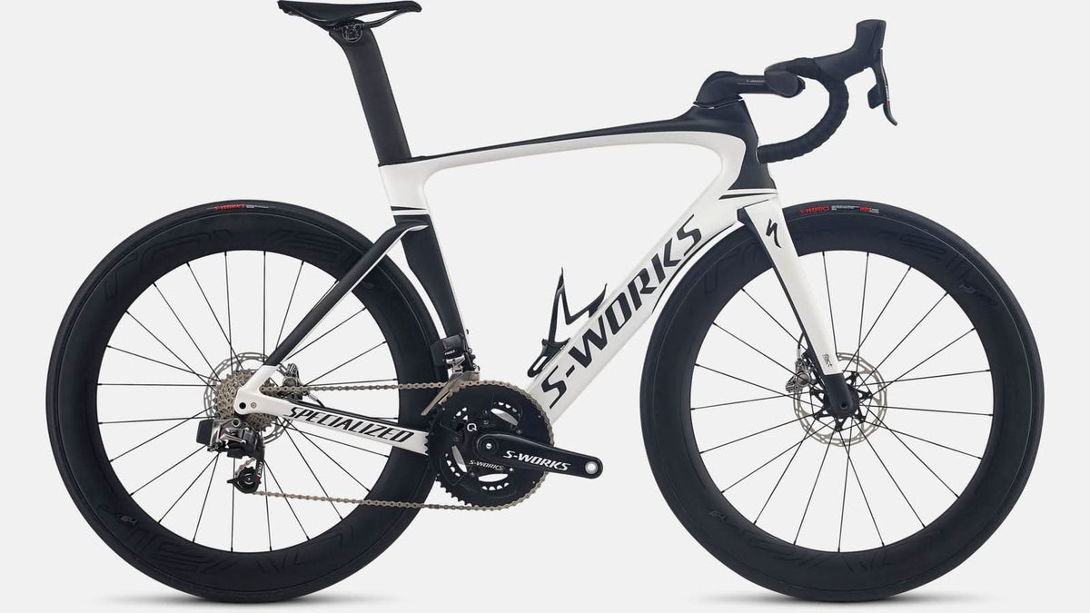 Paint for 2018 Specialized S - Works Venge ViAS Disc eTap - Gloss Metallic White - Rotaris B.V.