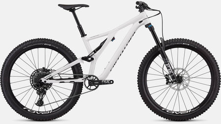 Paint for 2019 Specialized Men's Stumpjumper Comp Alloy 27.5 -  12 - speed - Gloss White - Rotaris B.V.