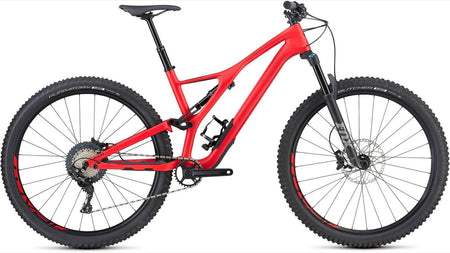 Paint for 2019 Specialized Men's Stumpjumper ST Comp Carbon 29 - Satin Flo Red - Rotaris B.V.