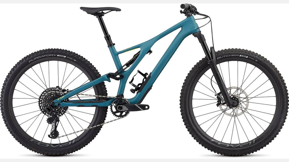 Paint for 2019 Specialized Men's Stumpjumper ST Expert 27.5 - Satin Dusty Turquoise - Rotaris B.V.