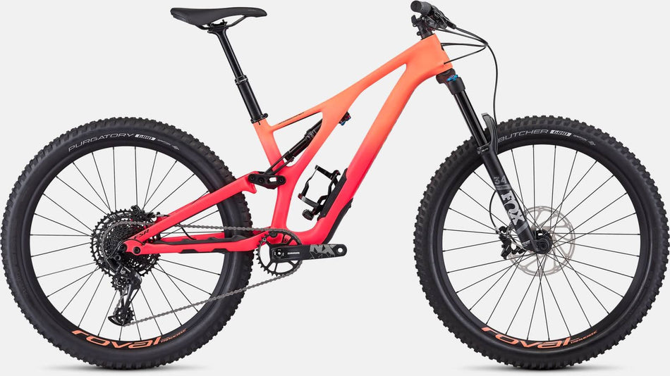 Paint for 2019 Specialized Women's Stumpjumper Comp Carbon 27.5 12 - speed - Satin Acid Lava - Rotaris B.V.